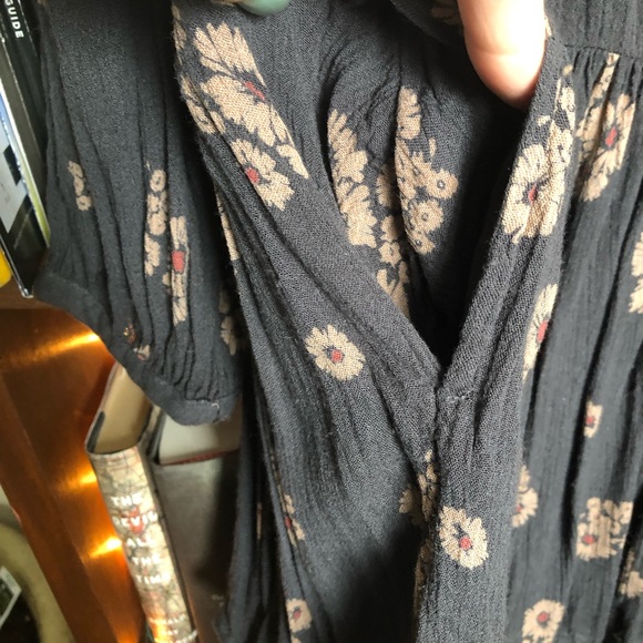 Rare Free People From Your Heart Printed Tunic Dress Midnight Combo size small - Picture 8 of 8